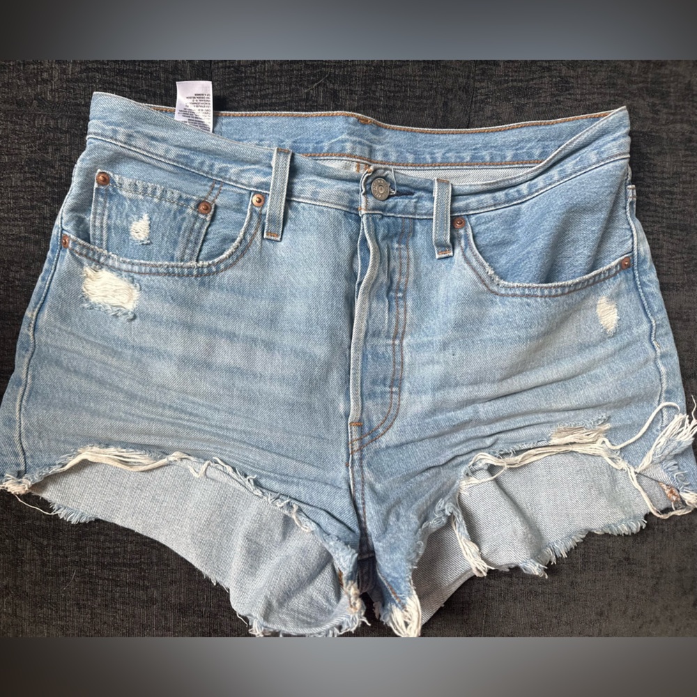 Women's Light Blue Denim Shorts